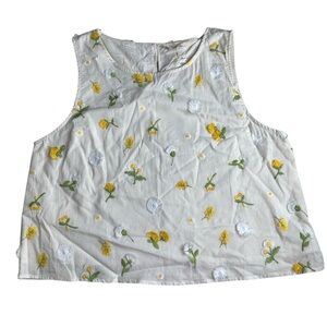 NWT By Together Women’s Cotton Floral Flower Top. Size Large